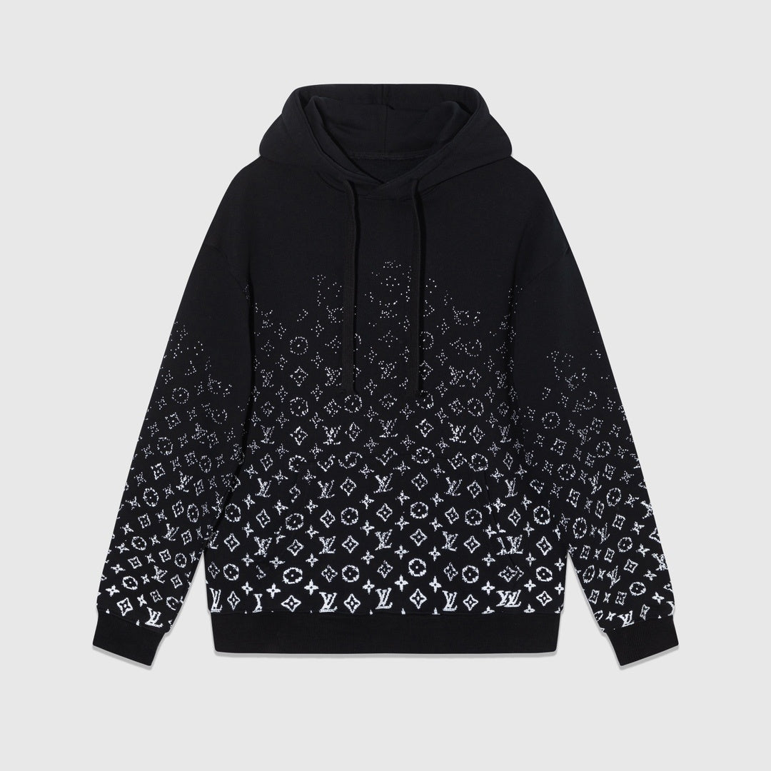 Louis Vuitton Gradient Monogram Hoodie "Black-White"