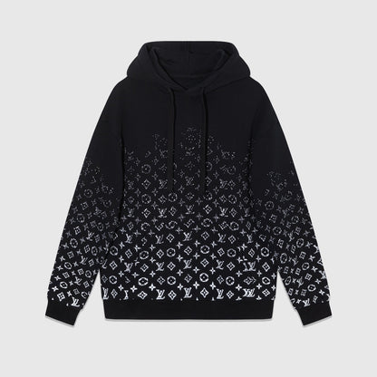 Louis Vuitton Gradient Monogram Hoodie "Black-White"