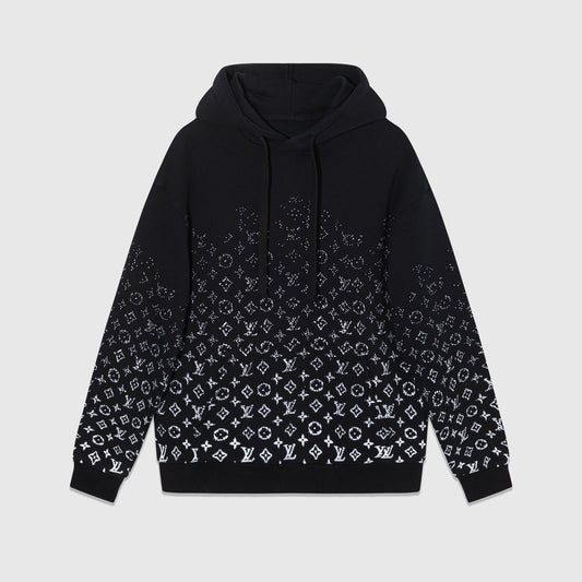 Louis Vuitton Gradient Monogram Hoodie "Black-White"