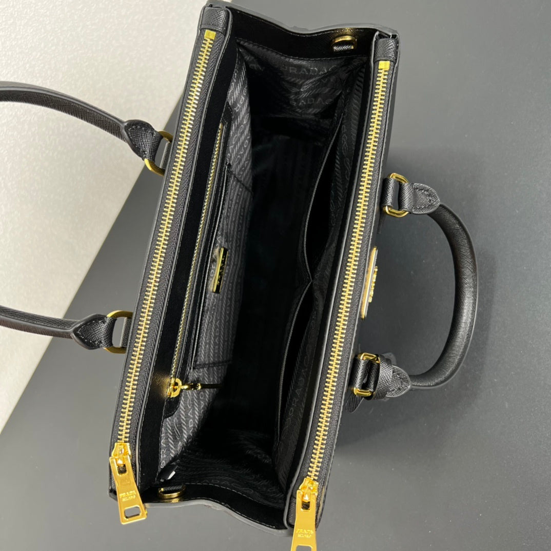 Prada Galleria Large Saffiano Leather Bag "Black"