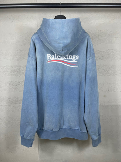 Balenciaga Political Campaign Hoodie "Blue"