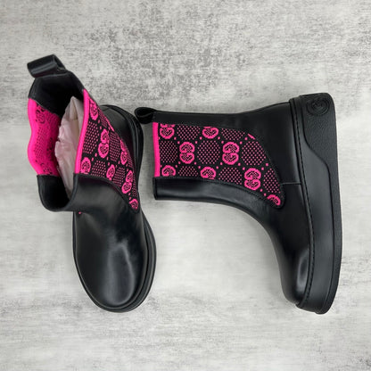 Gucci Leather Chelsea Boots "Pink"