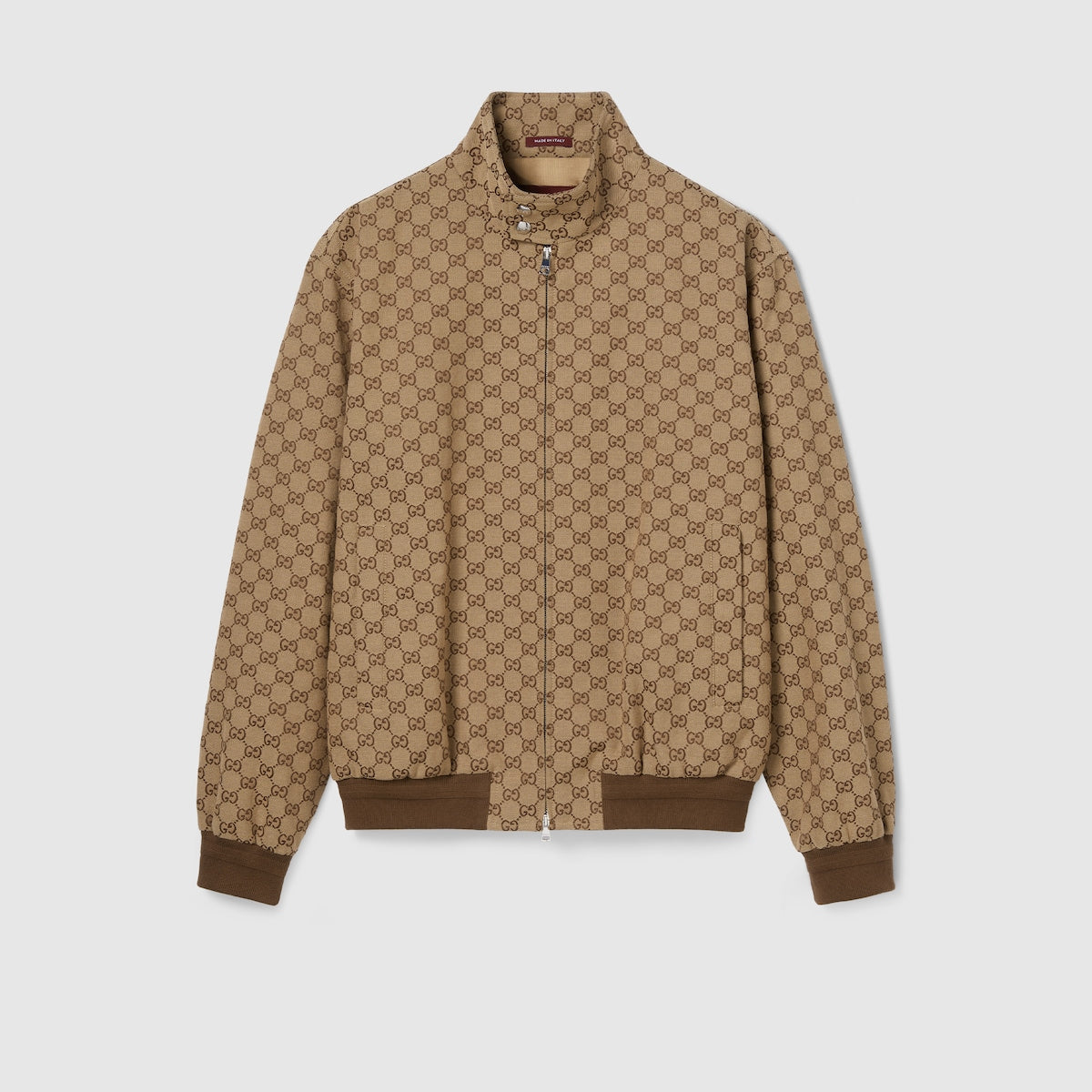 Gucci GG Canvas Bomber Jacket "Camel-Brown"