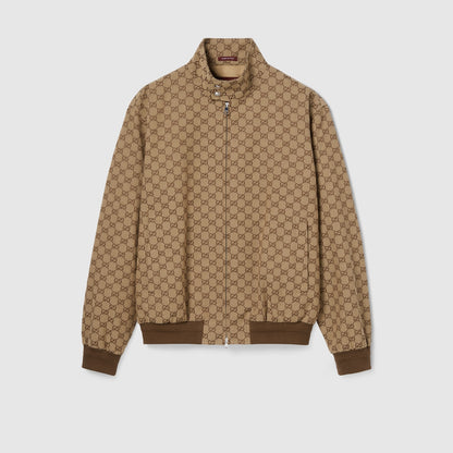 Gucci GG Canvas Bomber Jacket "Camel-Brown"