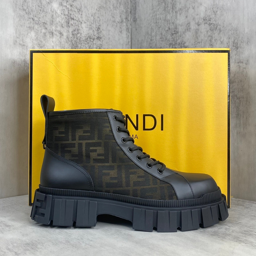Fendi Force Chelsea "Black Monogram"