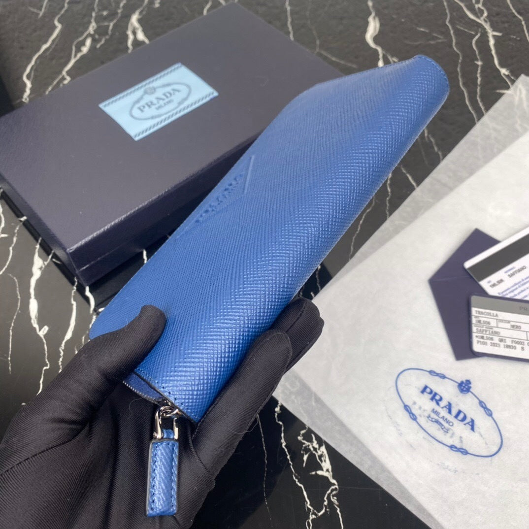 Prada Long Saffiano Leather Wallet