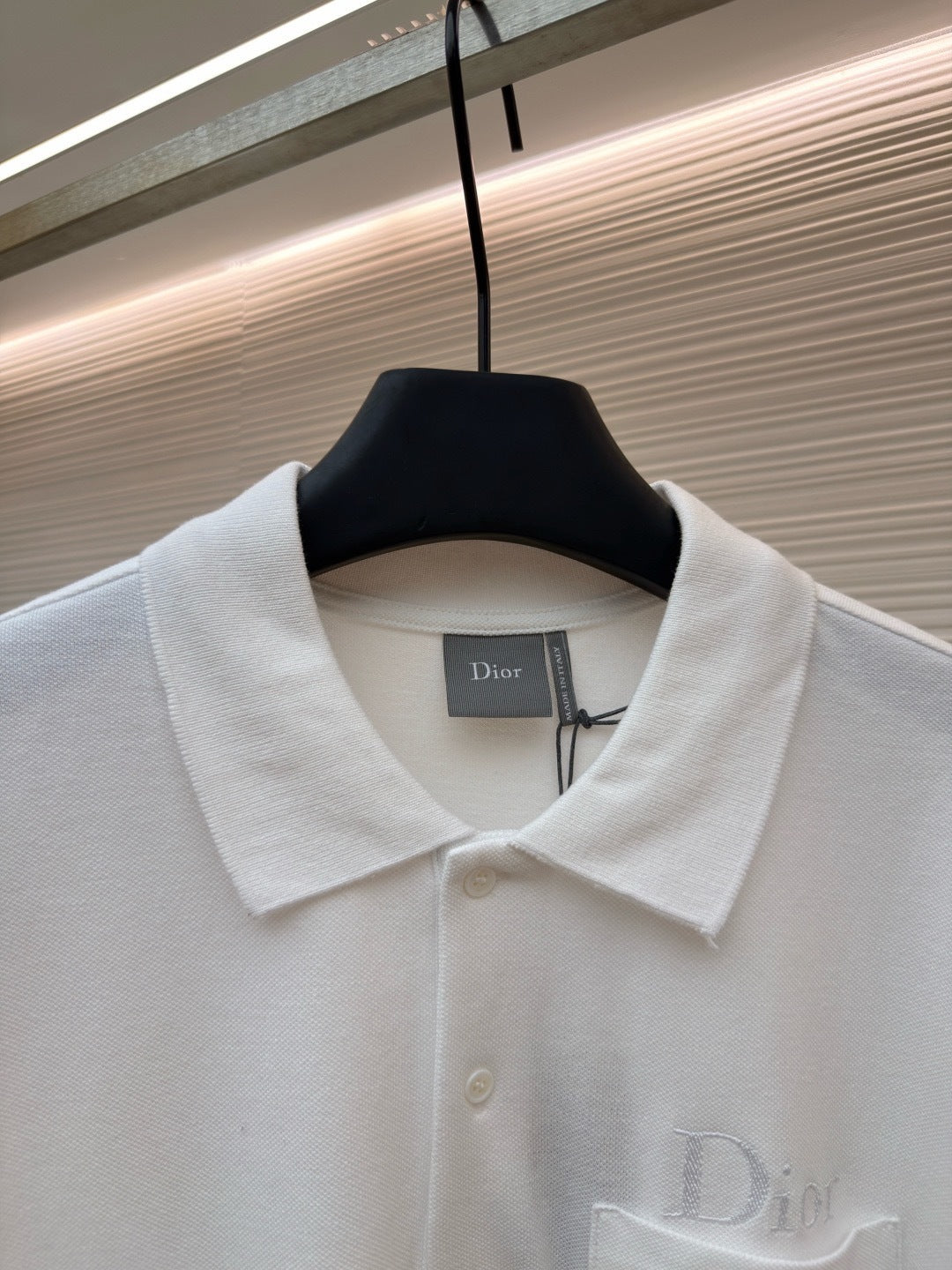 Dior Polo Shirt "White Cotton Piqué"