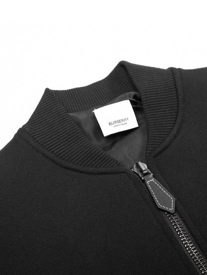 Burberry Claddon Monster Bomber Jacket "Black"