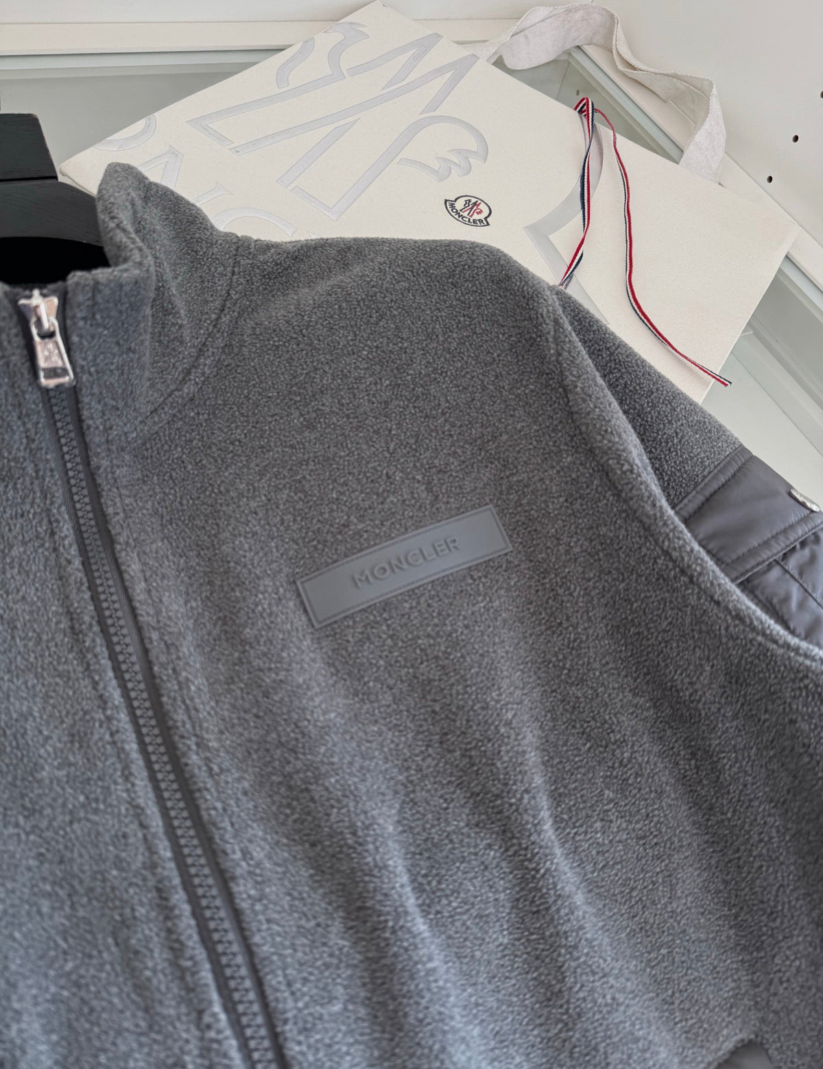 Moncler Fleece Zip Jacket "Gray"