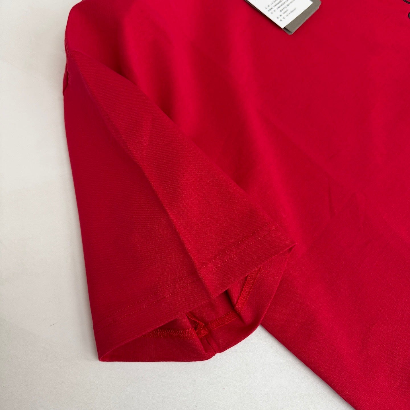 Balenciaga Cursive T-Shirt "Red"