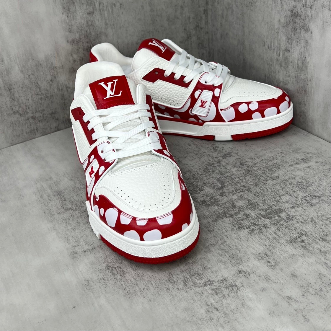 Louis Vuitton x Yayoi Kusama Trainers "Red-White"