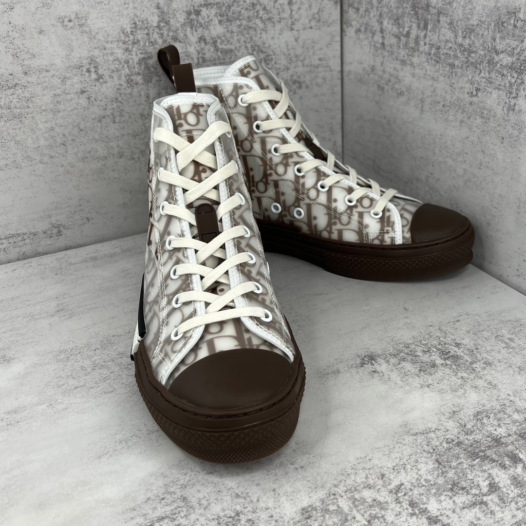 Dior B23 High-Top "White-Brown"