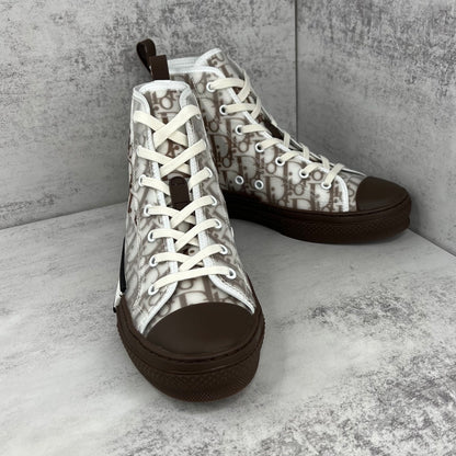 Dior B23 High-Top "White-Brown"