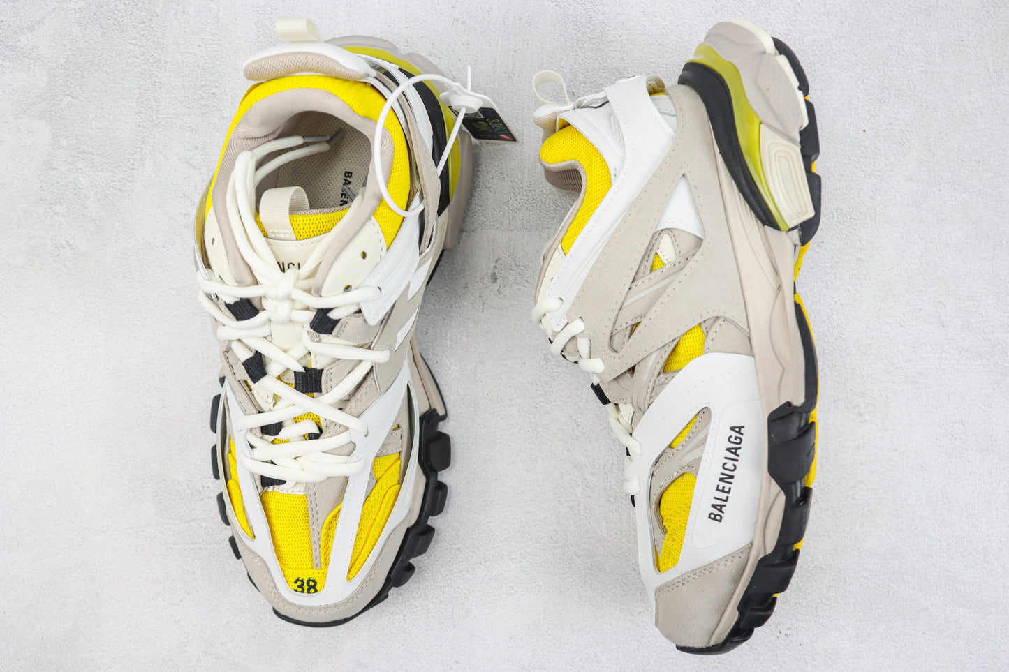 Balenciaga Track "White-Yellow-Beige"