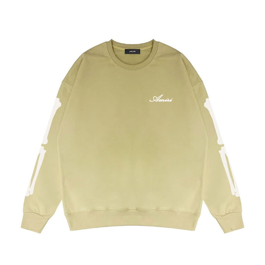 Amiri Bones Logo Sweatshirt "Beige-White"
