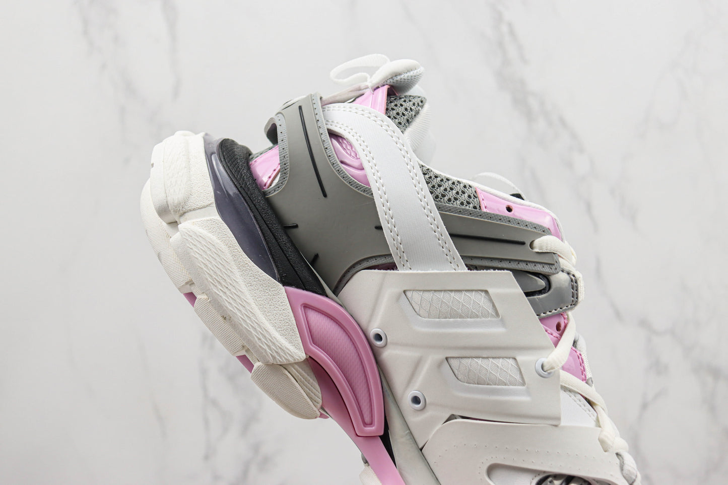 Balenciaga Track "White-Rose Pink-Grey"