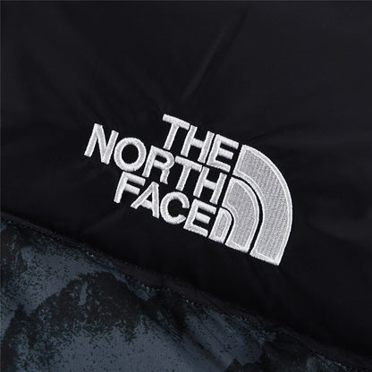 The North Face Nuptse 700 Down Jacket "Balsam Green Wooden Tiger Print"