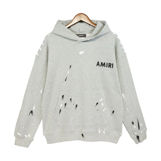 Amiri Army Paint Hoodie "Grey"