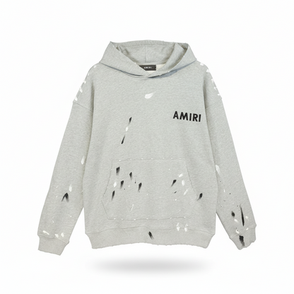 Amiri Army Paint Hoodie "Grey"