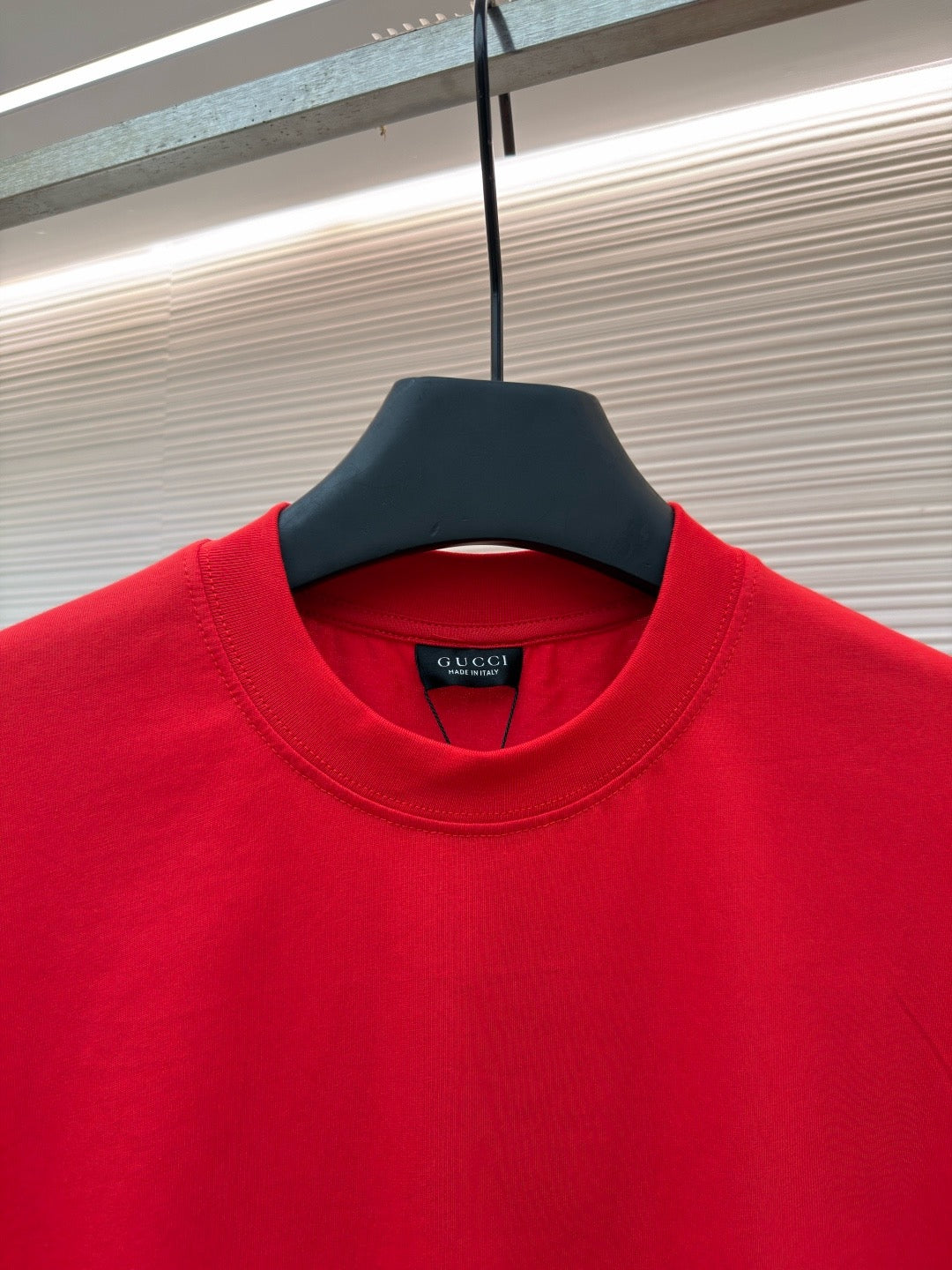 Gucci Cotton Silk Jersey T-shirt "Red"