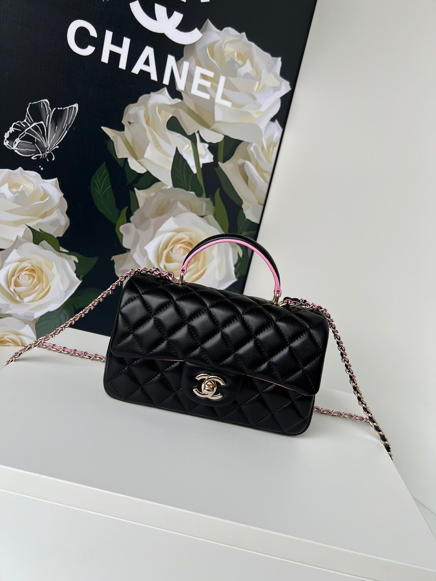 Chanel Large Flap Bag With Top Handle