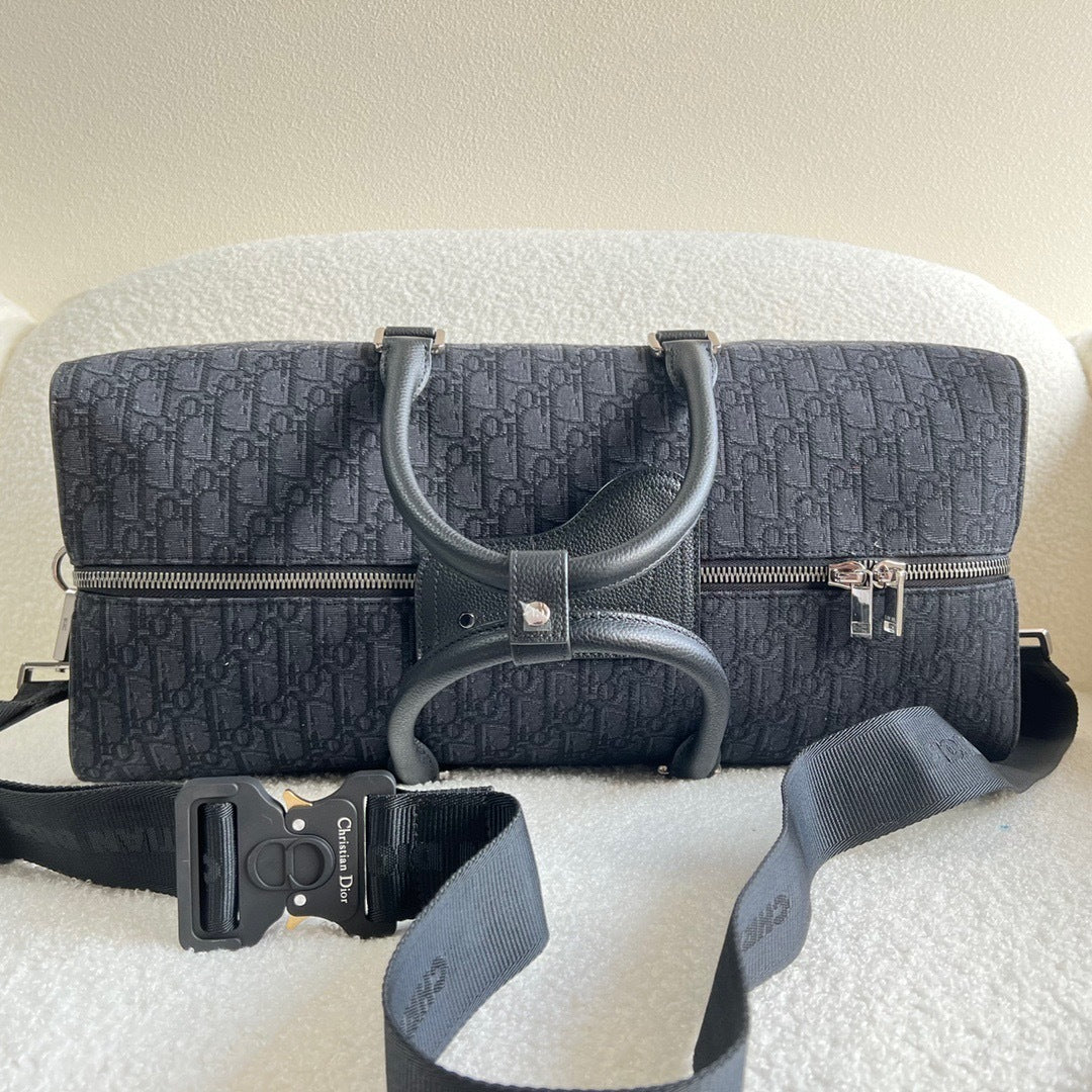 Dior Lingot 50 Oblique Jacquard Duffel Bag