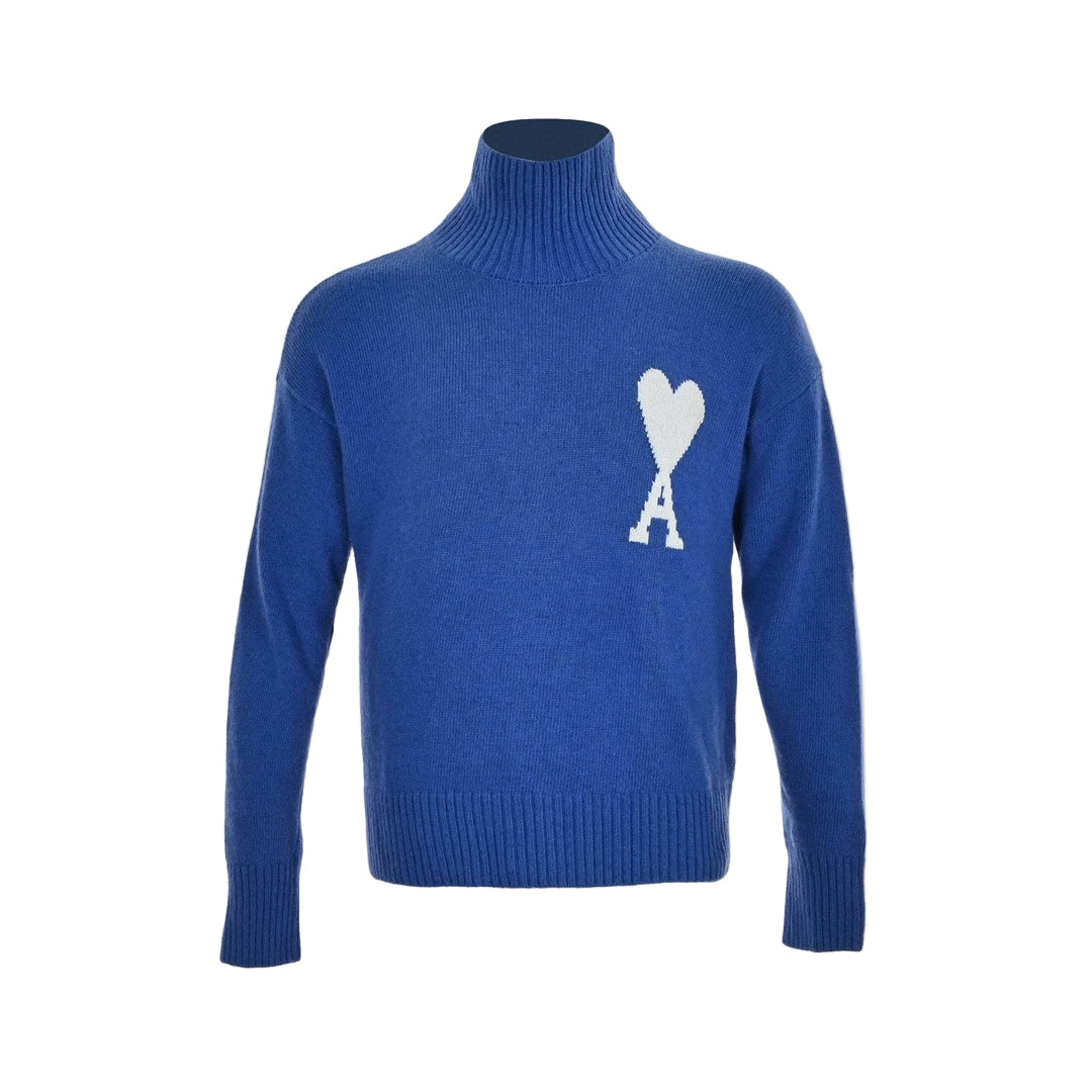 Ami Paris Ami De Coeur Sweater "Blue"