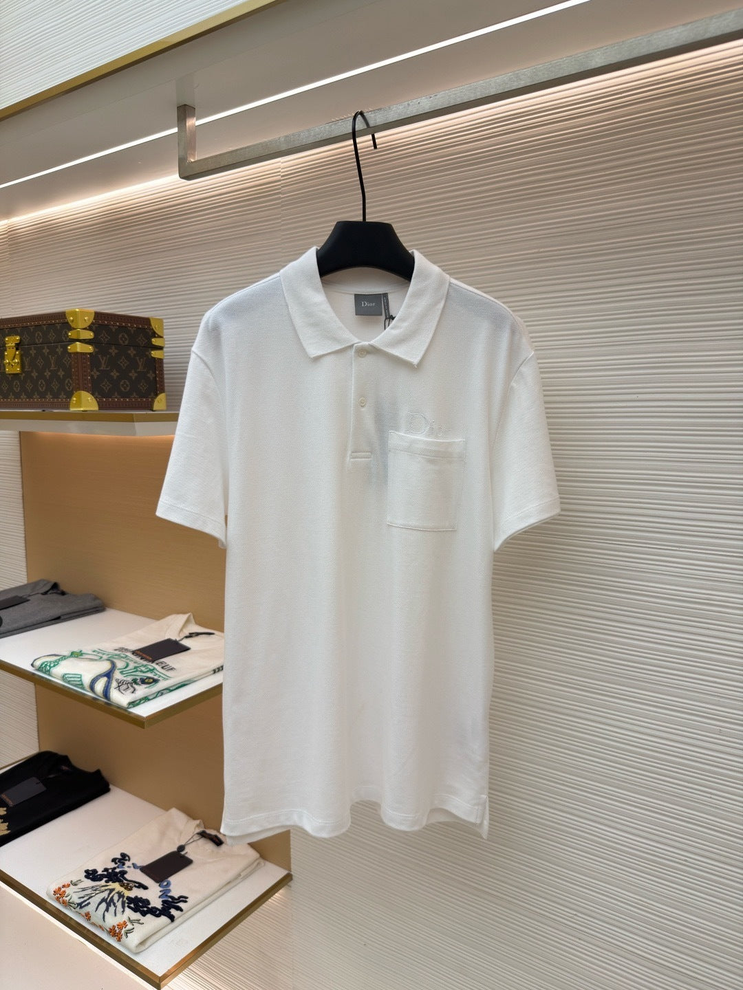 Dior Polo Shirt "White Cotton Piqué"