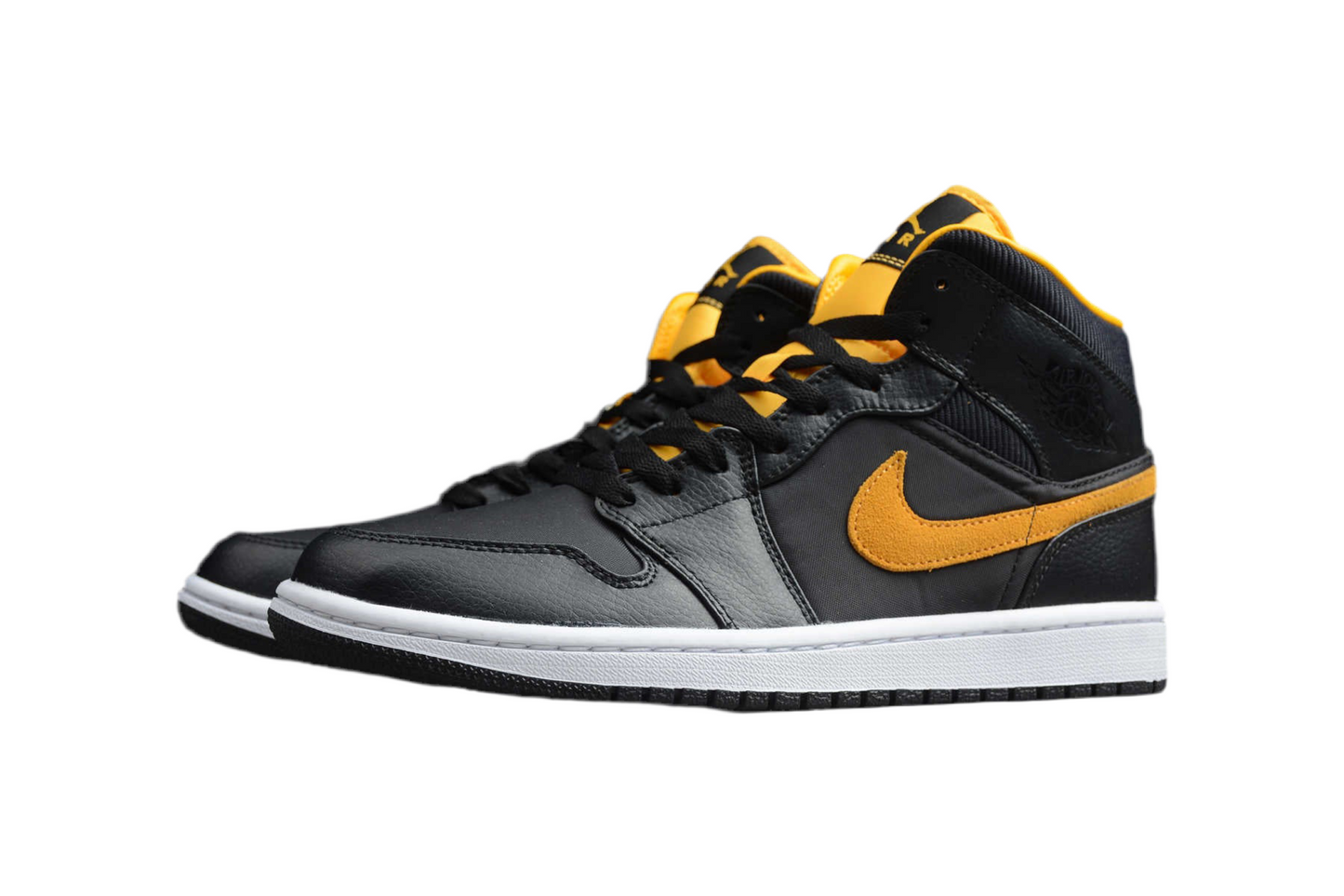 Air Jordan 1 Mid "Black-University Gold"