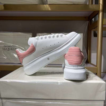 Alexander McQueen Oversized "White-Pink Crocodile"
