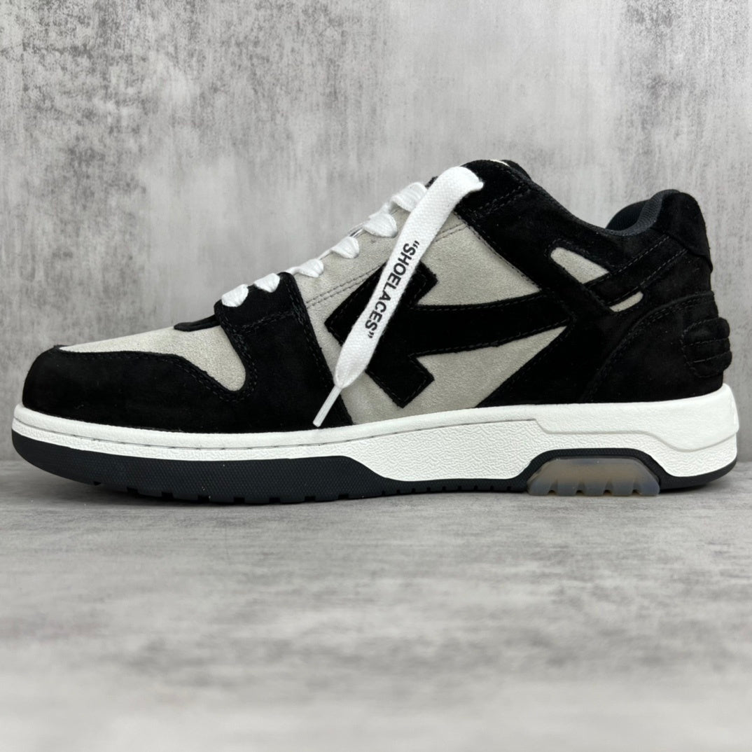 Off-White Out Of Office "Black-White Suede"