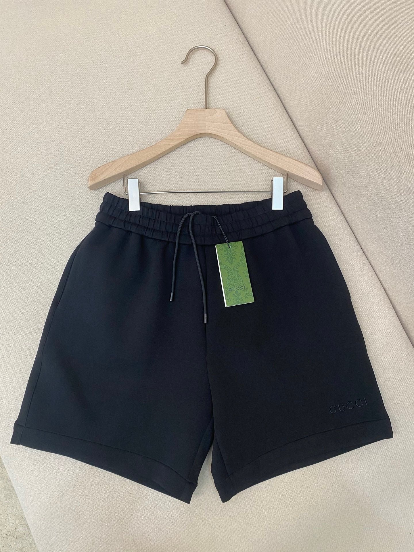 Gucci Logo Embroidered Shorts "Black"