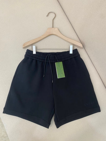 Gucci Logo Embroidered Shorts "Black"