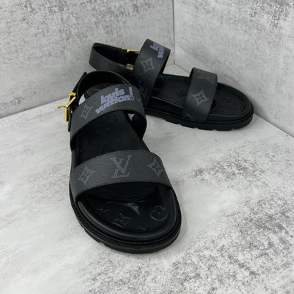 Louis Vuitton Sandals "Black-Grey"