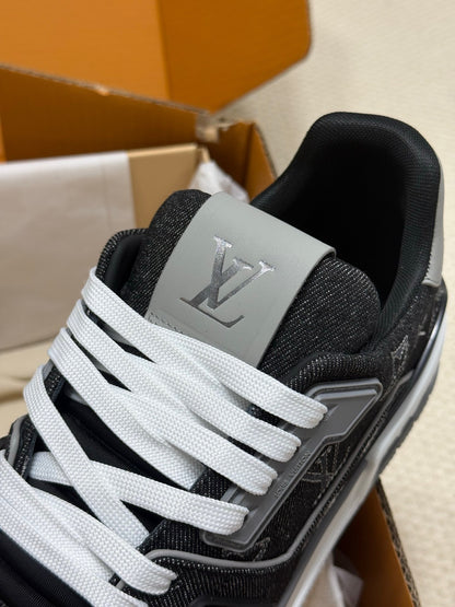 Louis Vuitton LV Trainers "Grey-Black Denim"