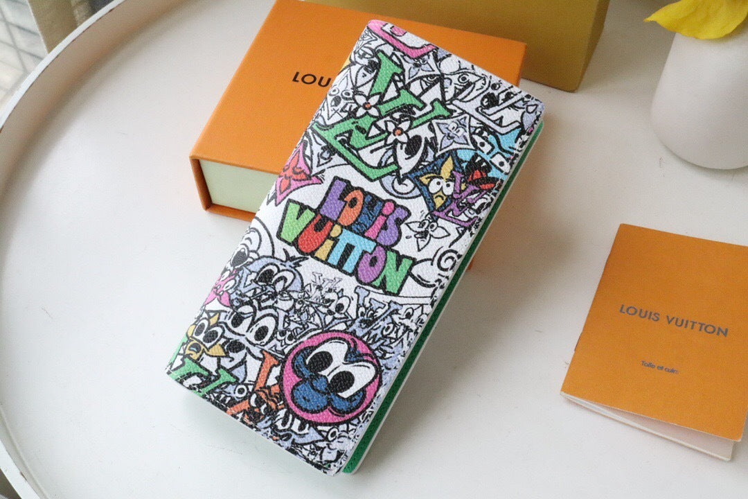 Louis Vuitton Brazza Wallet "Monogram Comics"