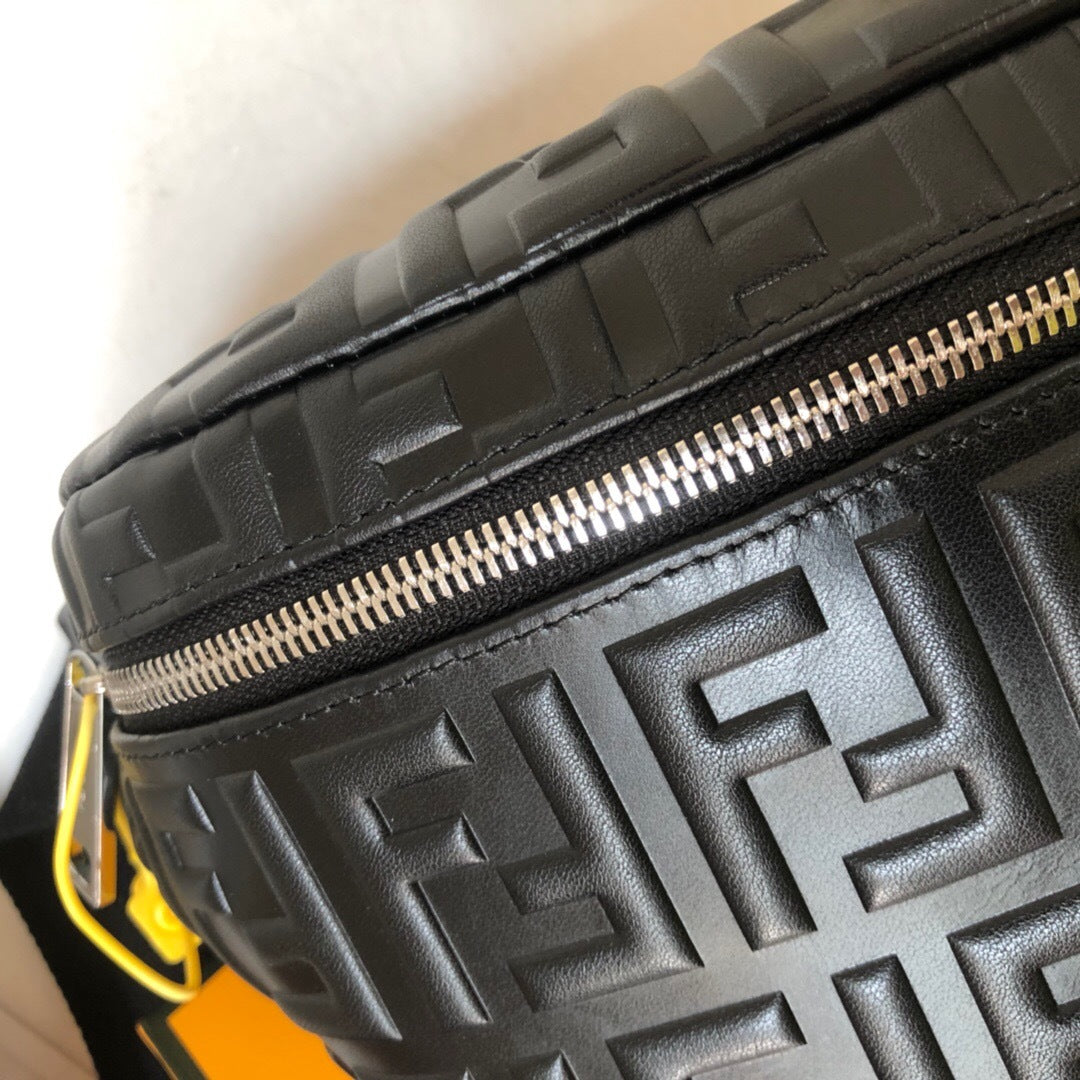 Fendi Diagonal FF Leather Belt Bag