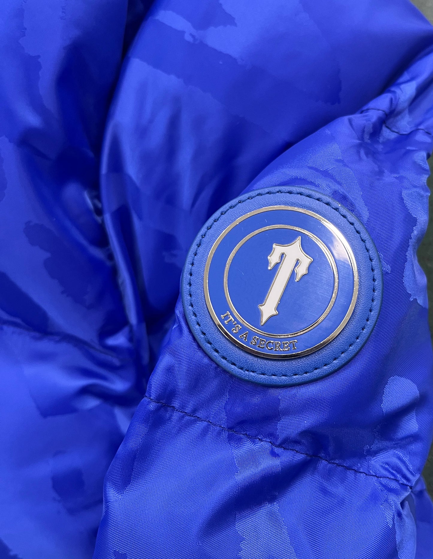 Trapstar Irongate Jacquard Down Jacket "Blue"