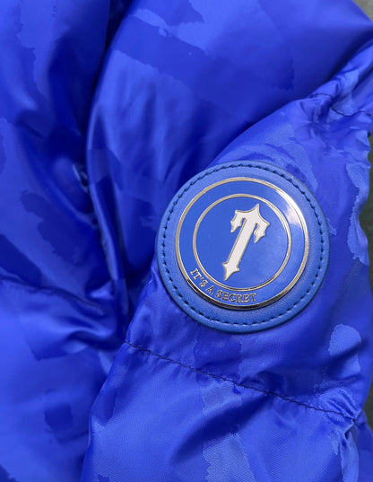 Trapstar Irongate Jacquard Down Jacket "Blue"