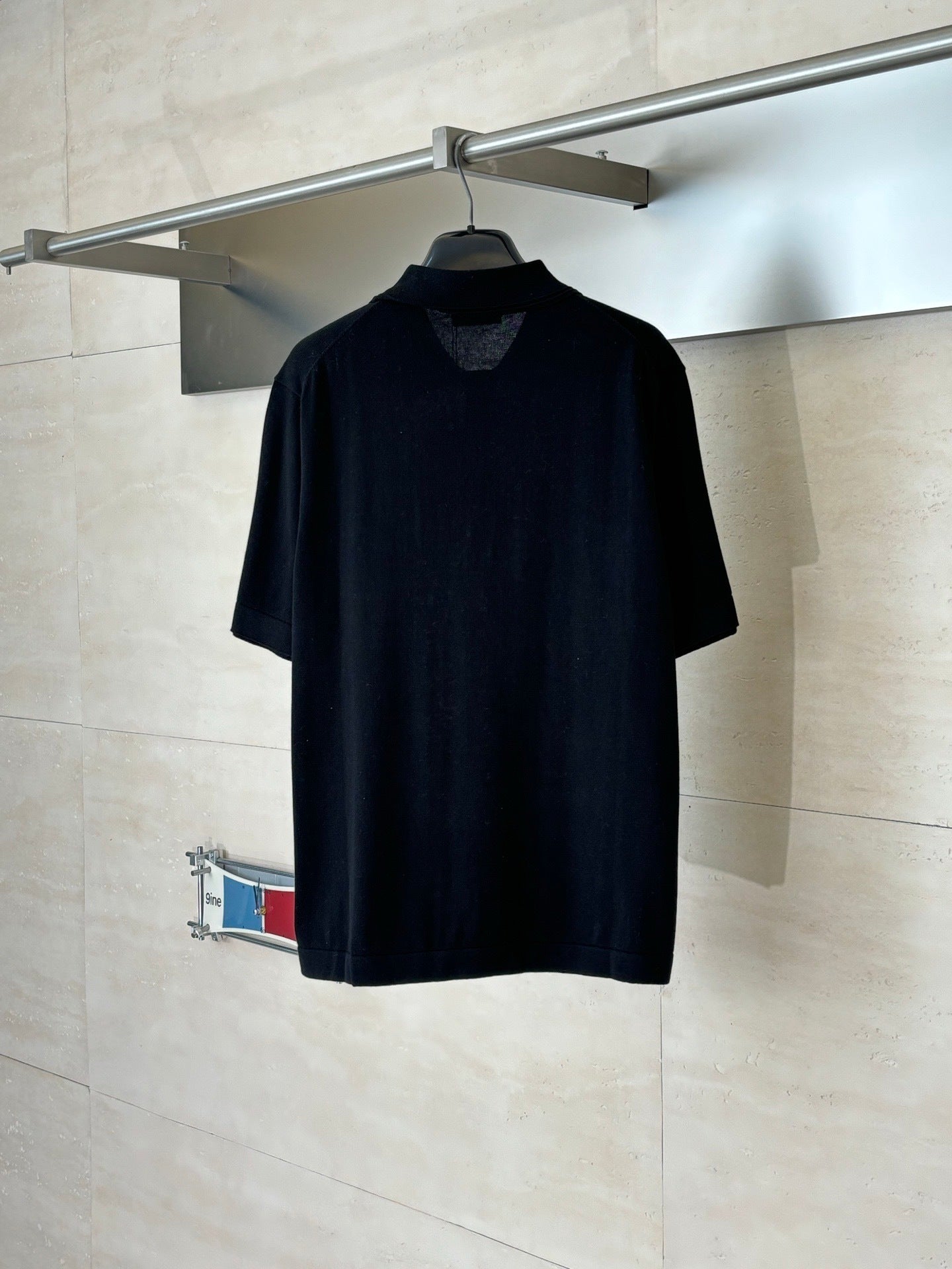 Dior Icons Polo Shirt "Black Cotton and Silk Jersey"