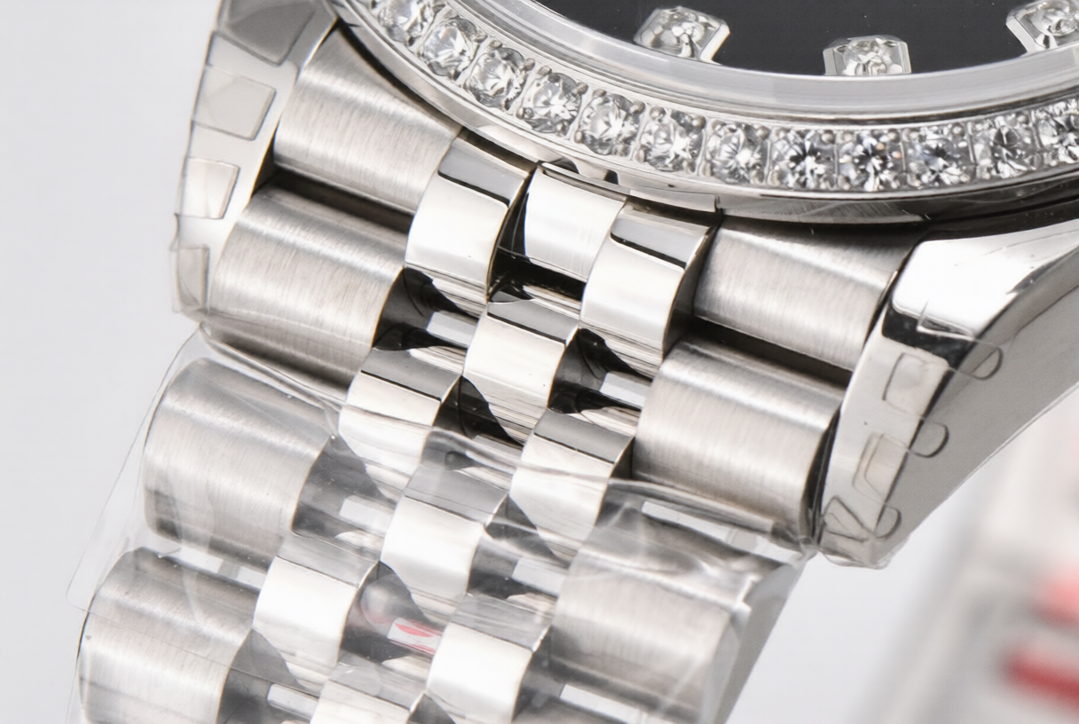 Rolex DateJust 36mm Jubilee Bracelet Black Diamond Dial