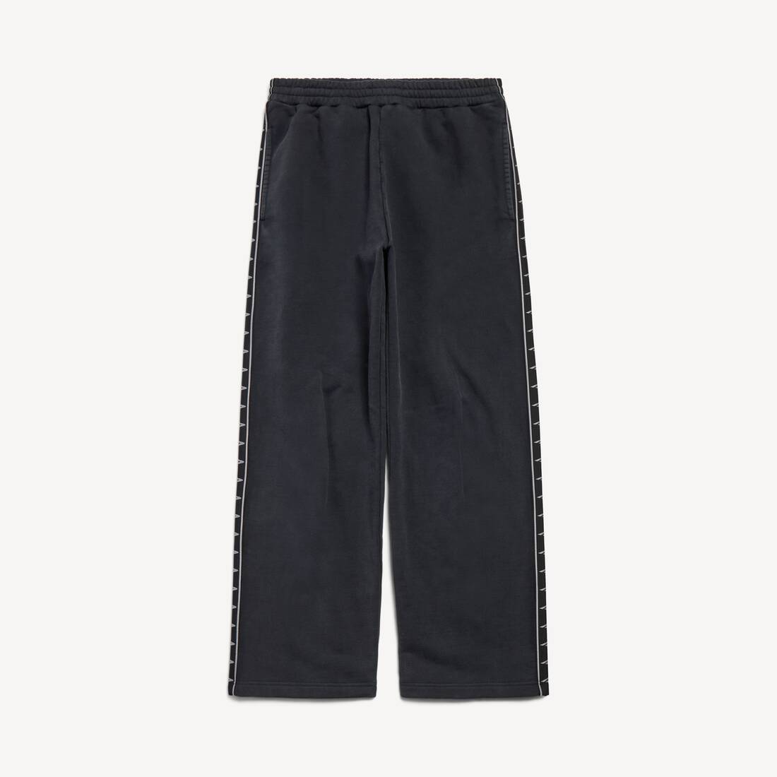 Balenciaga Stripe Baggy Pants "Washed Black-Grey"