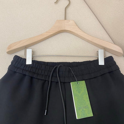 Gucci Logo Embroidered Shorts "Black"
