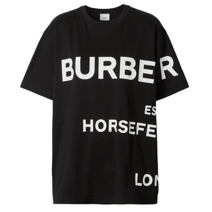 Burberry Horseferry Print Cotton T-Shirt "Black"