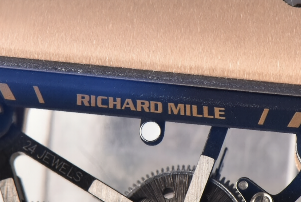 Richard Mille RM035 49.9x41.5mm Black Rubber Strap Skeleton Dial