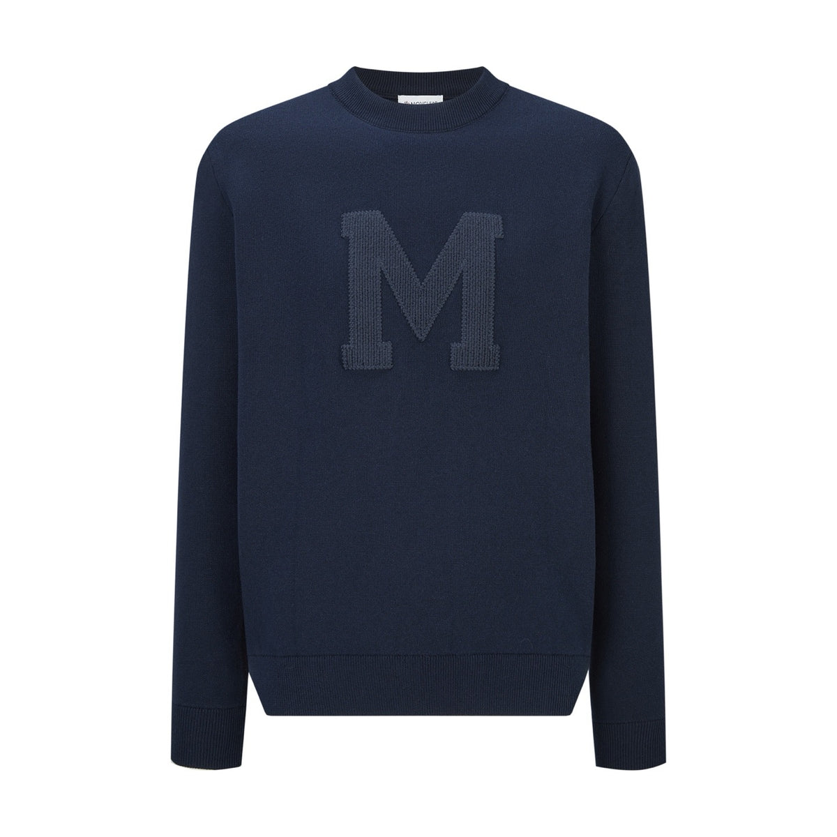 Moncler Monogram Cotton Blend Jumper "Navy Blue"