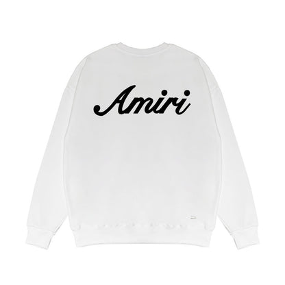 Amiri Script Logo Sweatshirt "White"