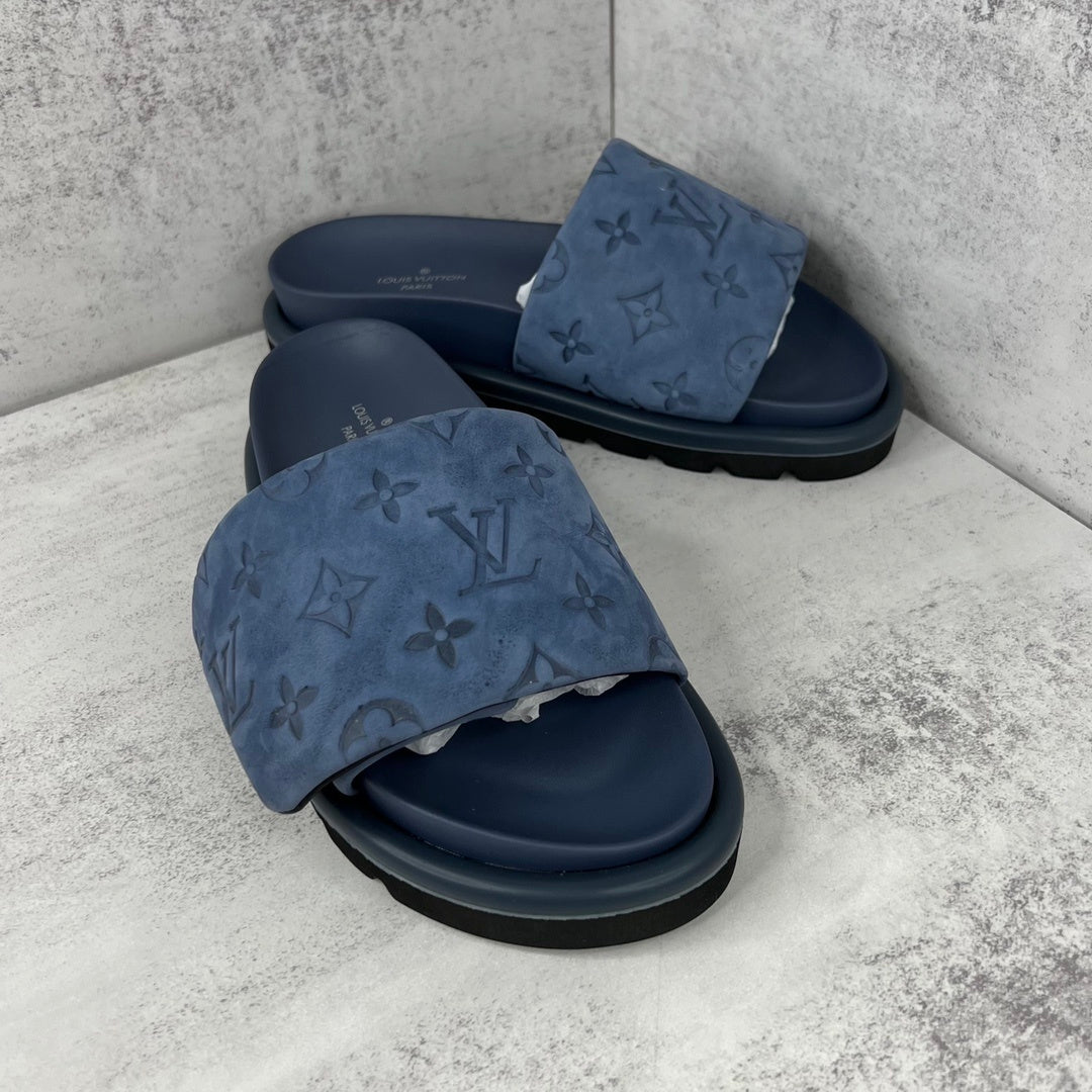 Louis Vuitton Slides "Blue"