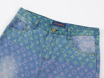 Louis Vuitton Monogram Denim Shorts