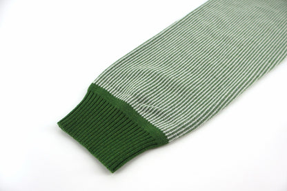 Moncler Leather Logo Cotton Sweater "Dark Green"